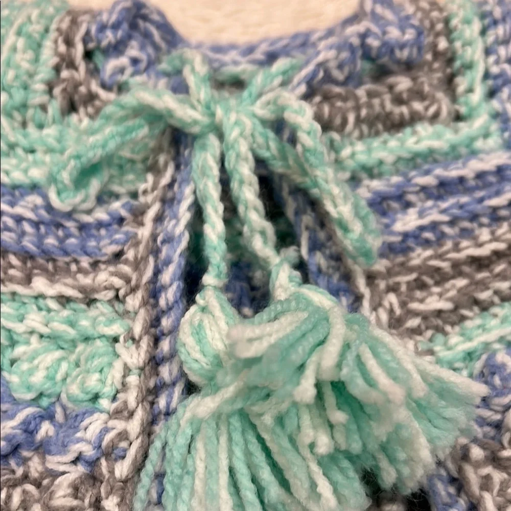 Handmade Crochet Baby Sweater with Booties… Granny Stitch Pattern
